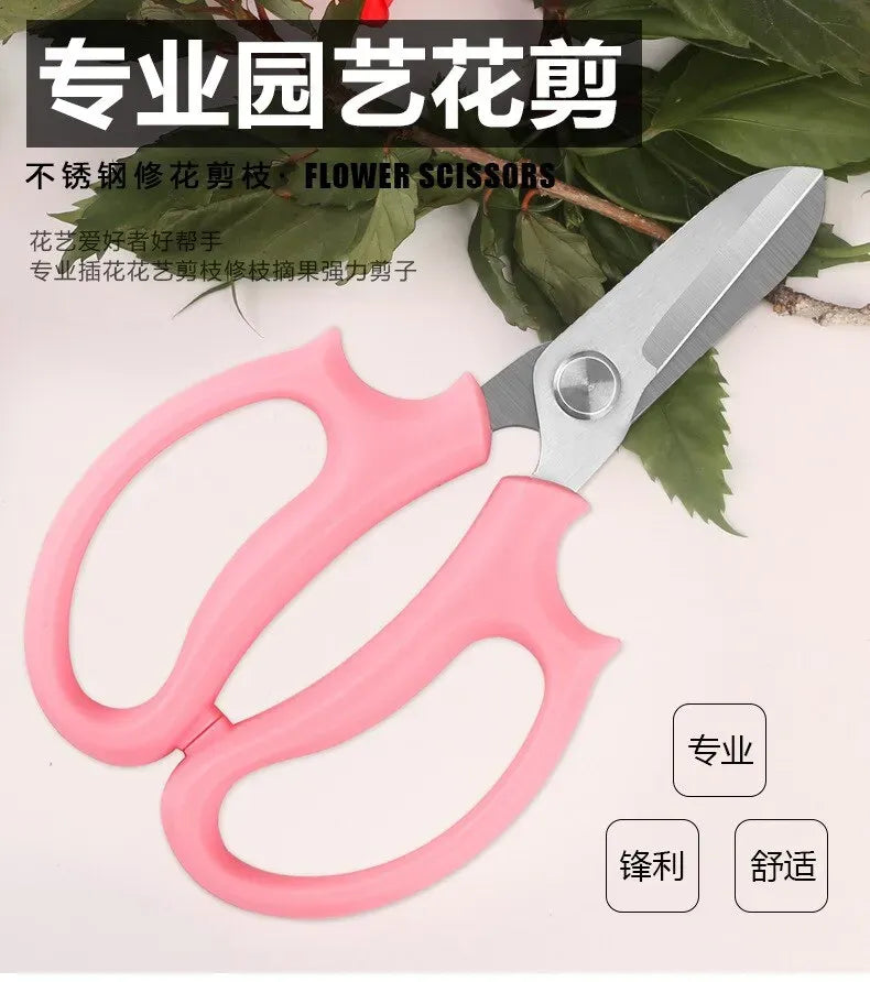 Flower & Branch Pruning Scissors – Sharp Steel Blades
