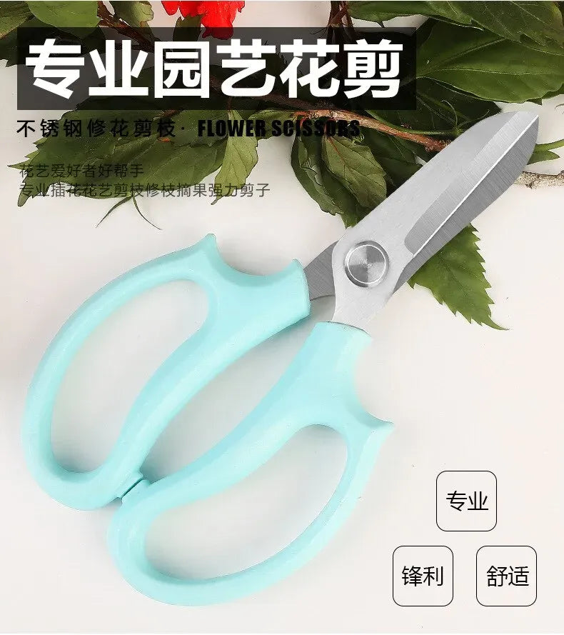 Flower & Branch Pruning Scissors – Sharp Steel Blades